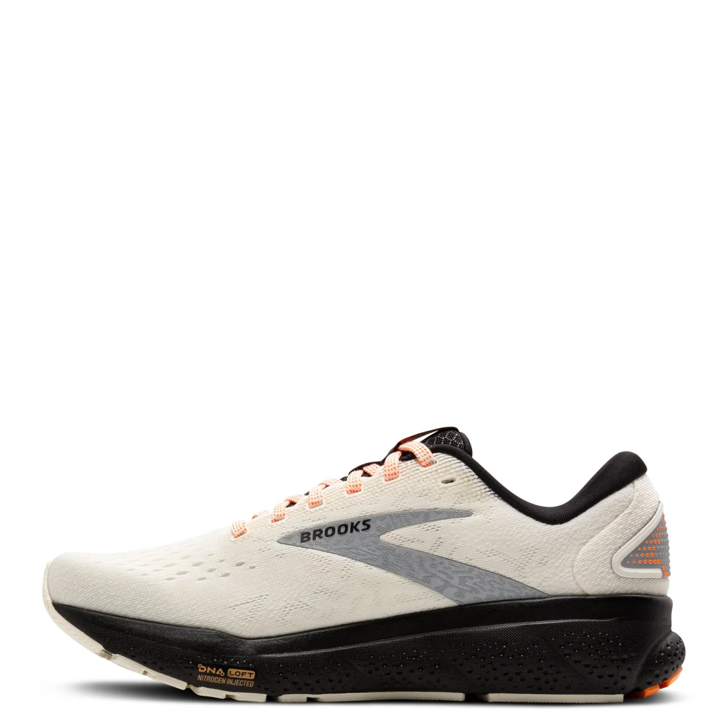 Running*Brooks Women's , Ghost 16 Running Shoe Ecru/Orange/Black