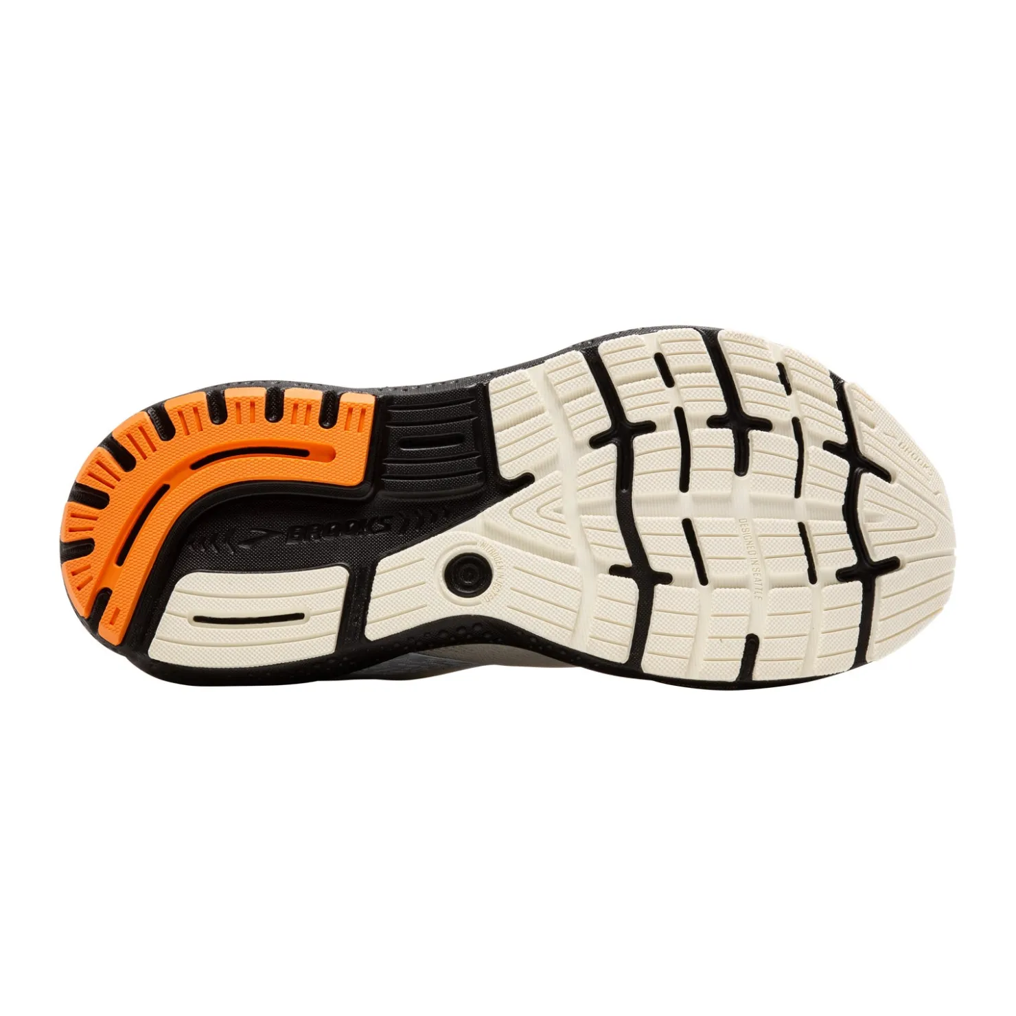 Running*Brooks Women's , Ghost 16 Running Shoe Ecru/Orange/Black