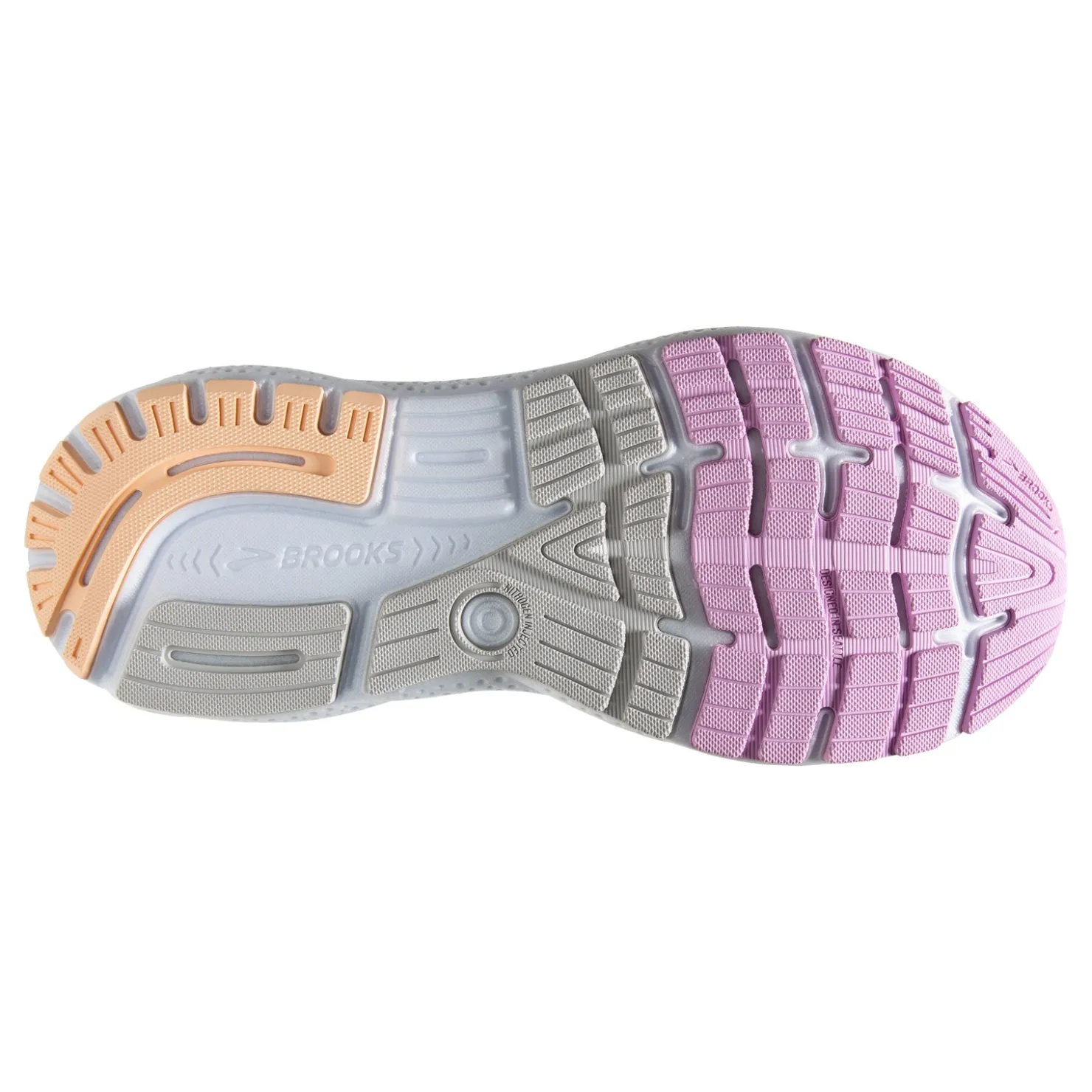 Running*Brooks Women's , Ghost 16 Running Shoe Grey/Orchid/Peach