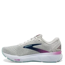Running*Brooks Women's , Ghost 16 Running Shoe - Wide Width White/Grey/Estate Blue