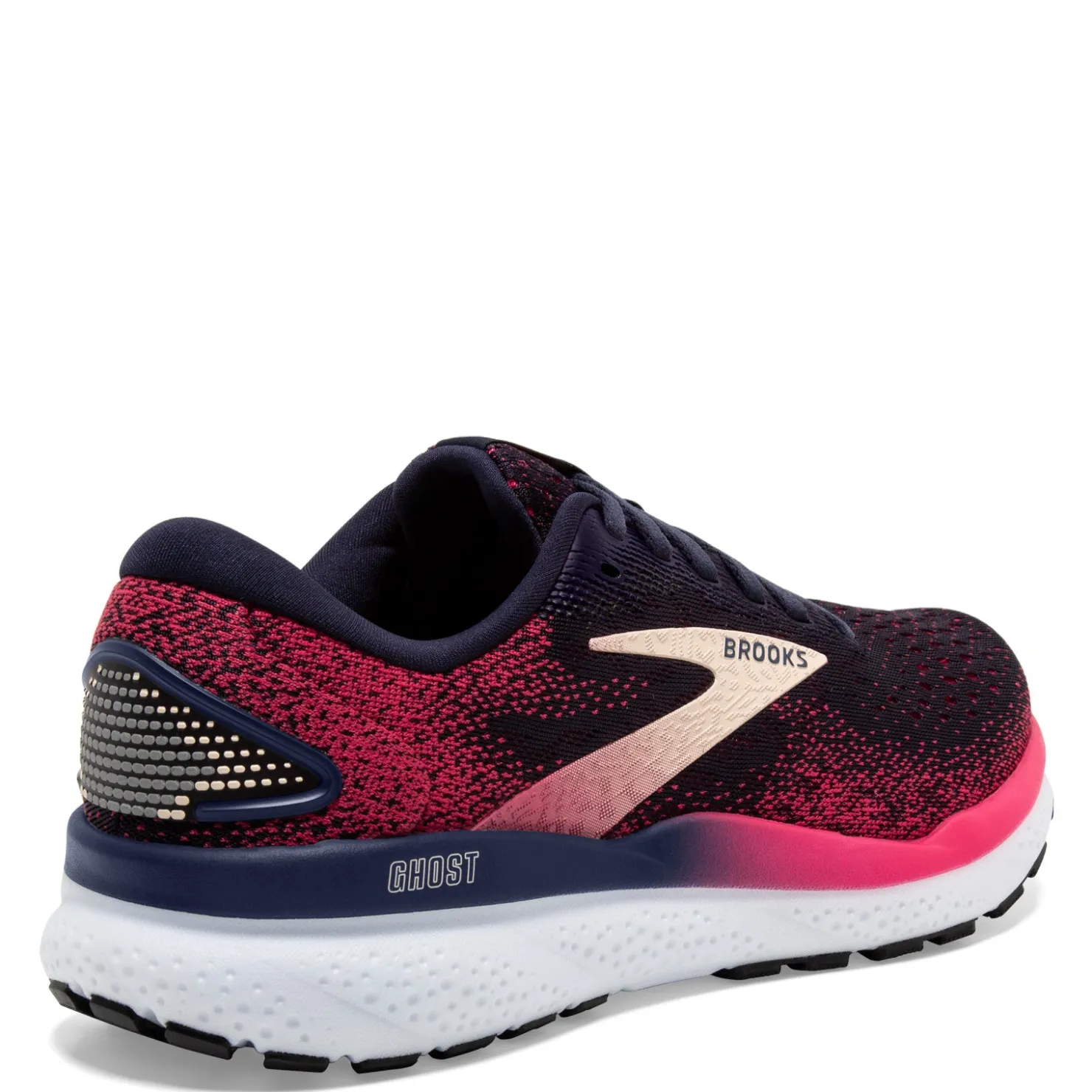 Running*Brooks Women's , Ghost 16 Running Shoe - Extra Wide Width Peacoat/Raspberry/Apricot