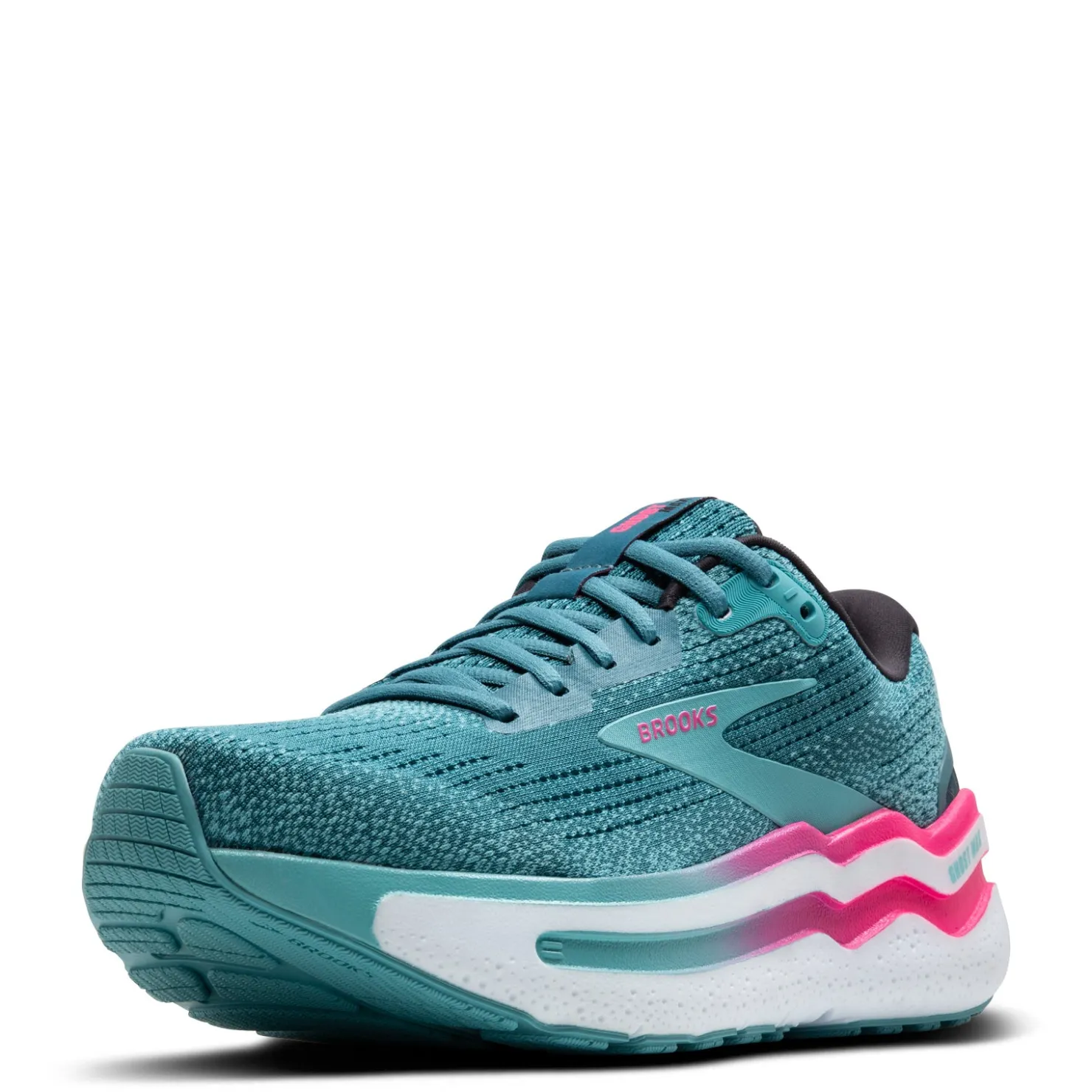 Running*Brooks Women's , Ghost Max 2 Running Shoe Storm Blue/Knockout Pink/Aqua