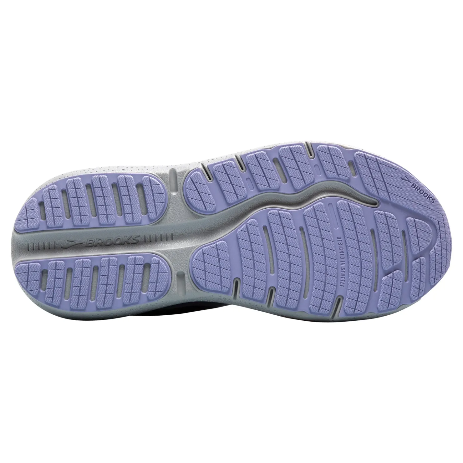 Running*Brooks Women's , Ghost Max 2 Running Shoe - Wide Width Ebony/Sweet Lavender/Alloy