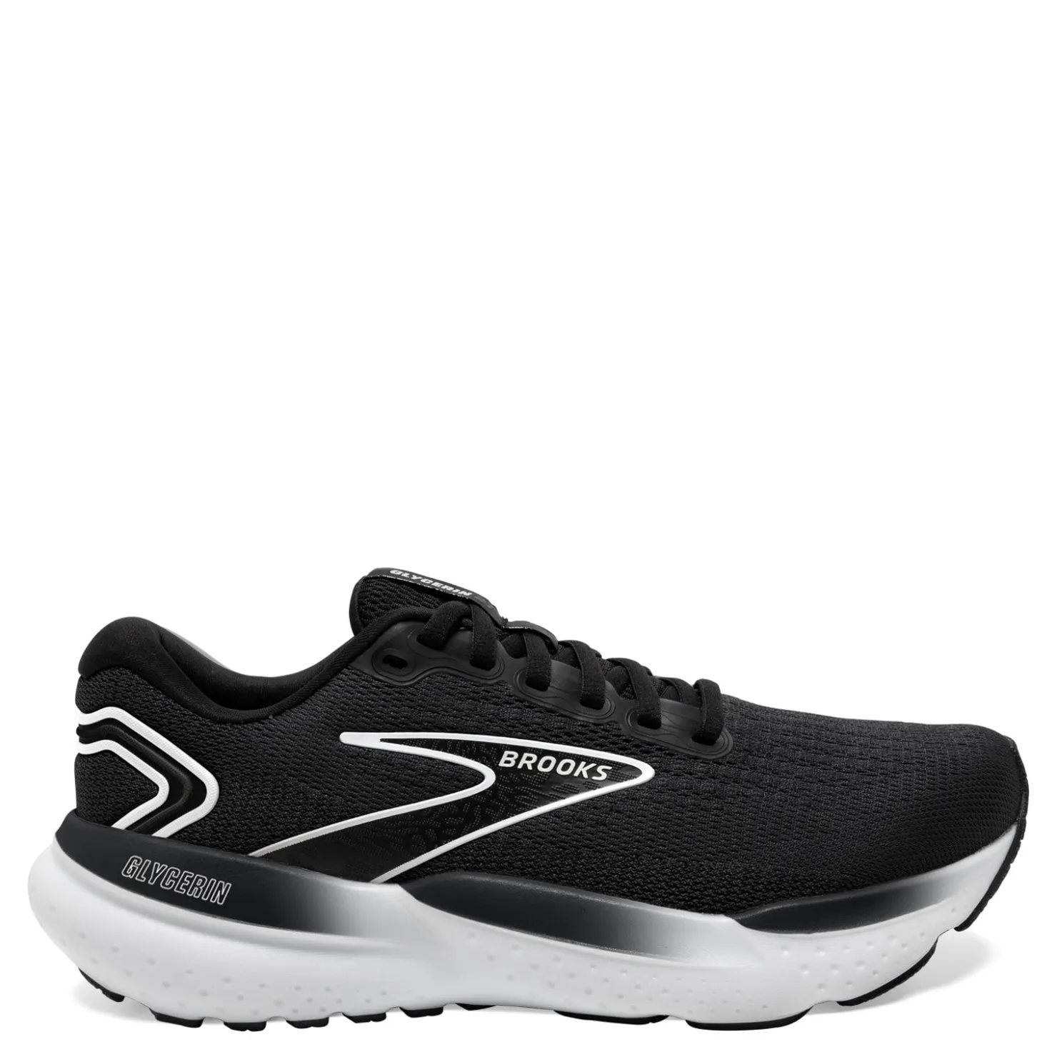 Running*Brooks Women's , Glycerin 21 Running Shoe - Wide Width Black/Grey/White