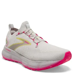 Running*Brooks Women's , Glycerin 20 Stealth Fit Running Shoe Grey/Yellow/Pink