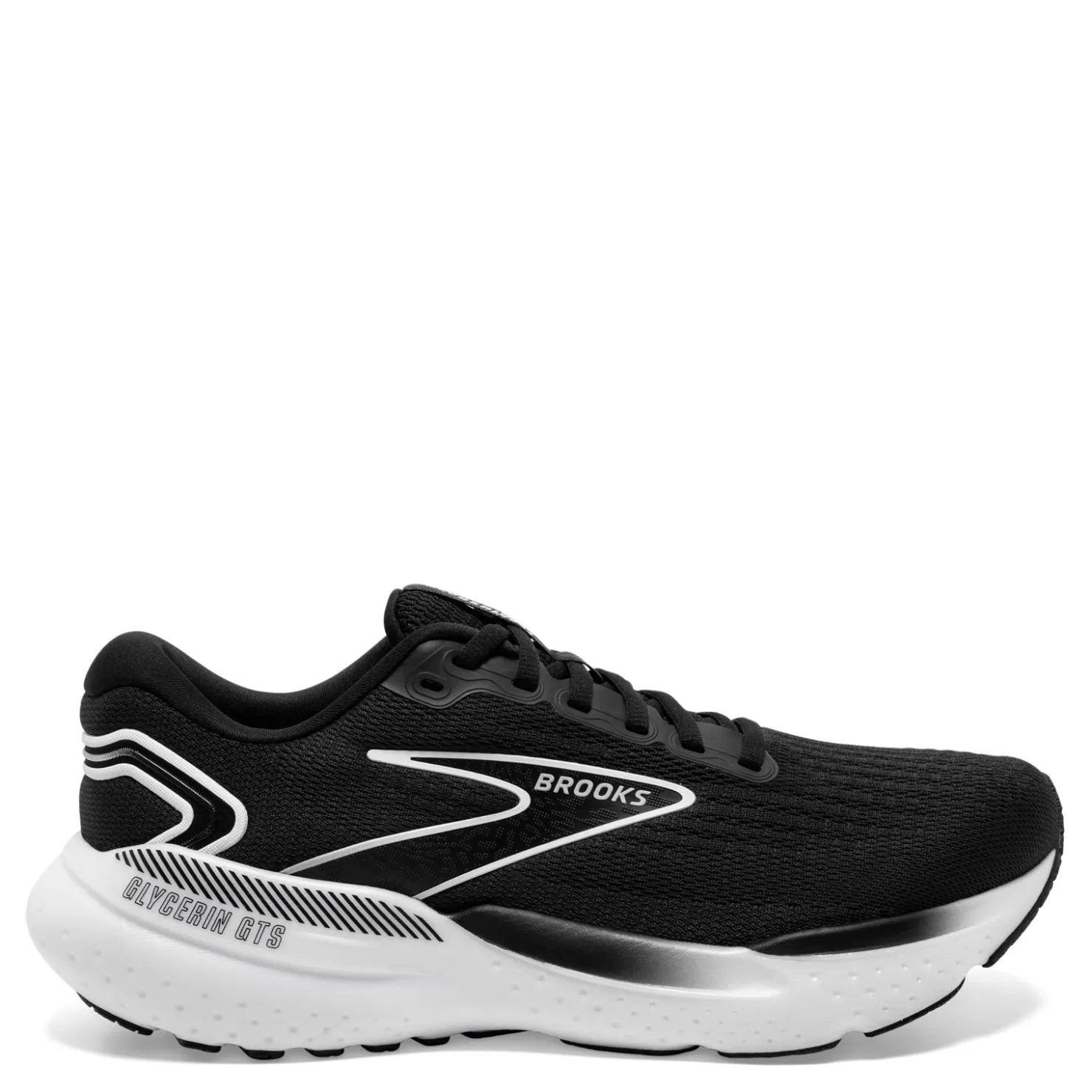 Running*Brooks Women's , Glycerin GTS 21 Running Shoe Black/Grey/White
