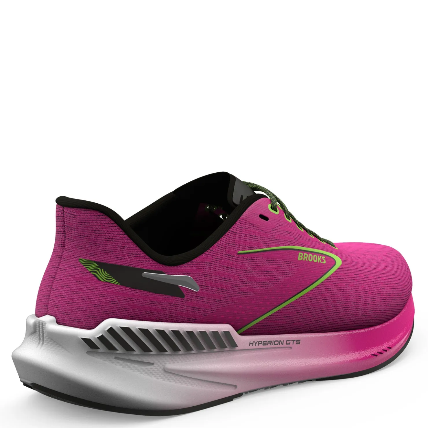 Running*Brooks Women's , Hyperion GTS Running Shoe Pink/Green/Black