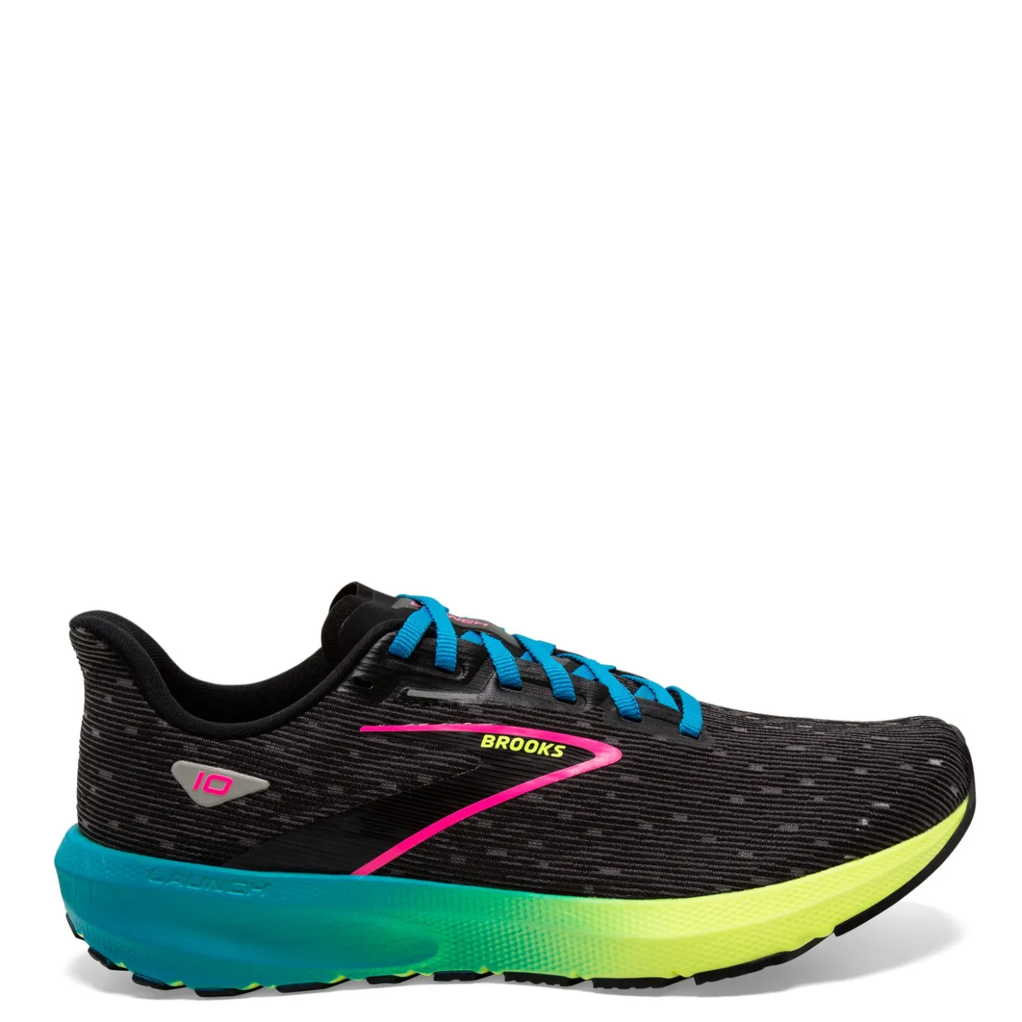 Running*Brooks Women's , Launch 10 Running Shoe Black/Nightlife/Blue