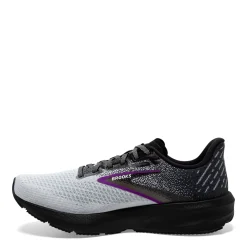 Running*Brooks Women's , Launch 10 Running Shoe Black/White/Violet