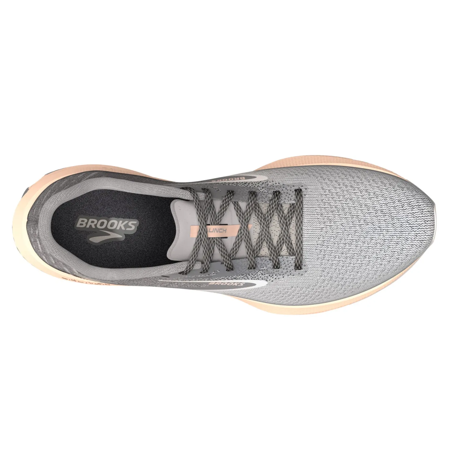 Running*Brooks Women's , Launch 10 Running Shoe Grey/Peach