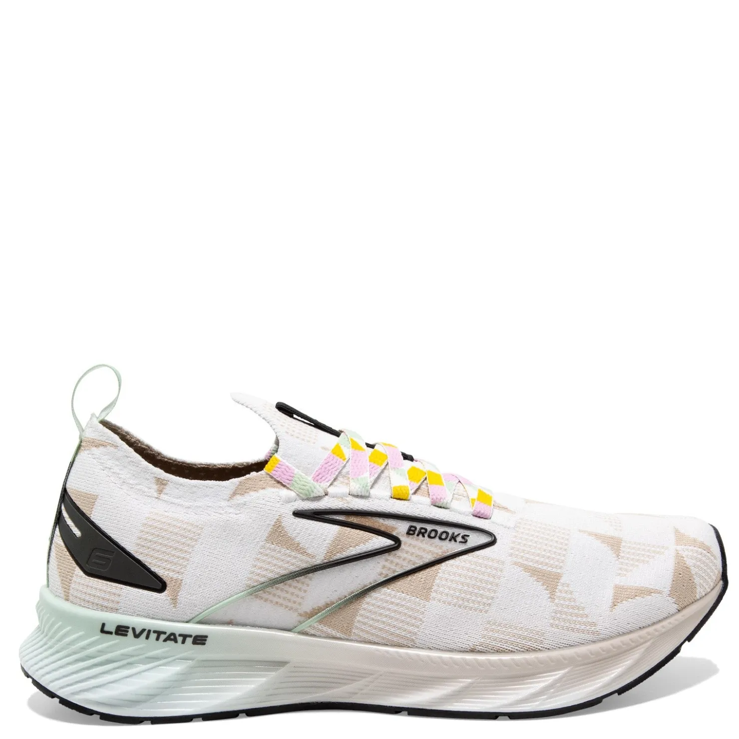 Running*Brooks Women's , Levitate Stealthfit 6 Running Shoe White/Green
