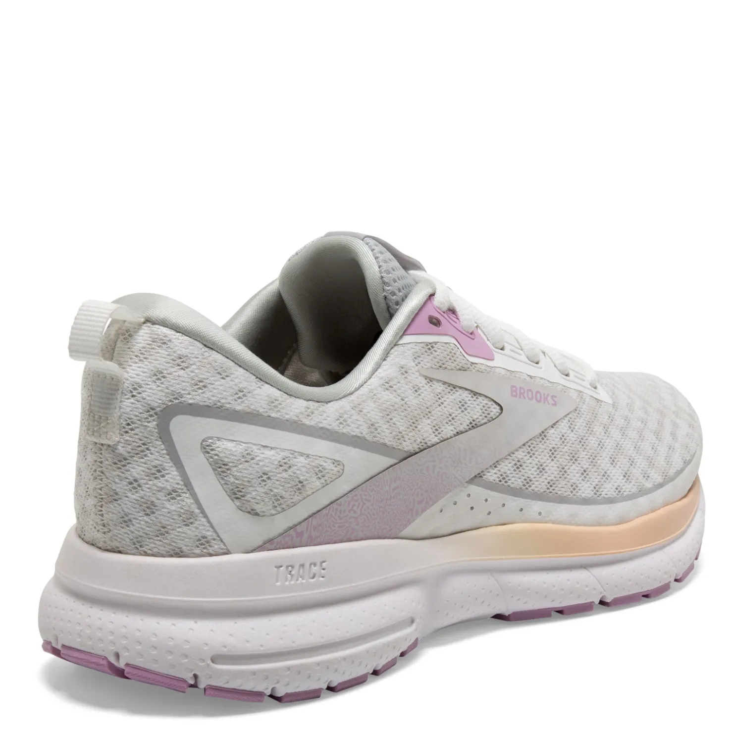Running*Brooks Women's , Trace 3 Running Shoe White/Orchid/Apricot