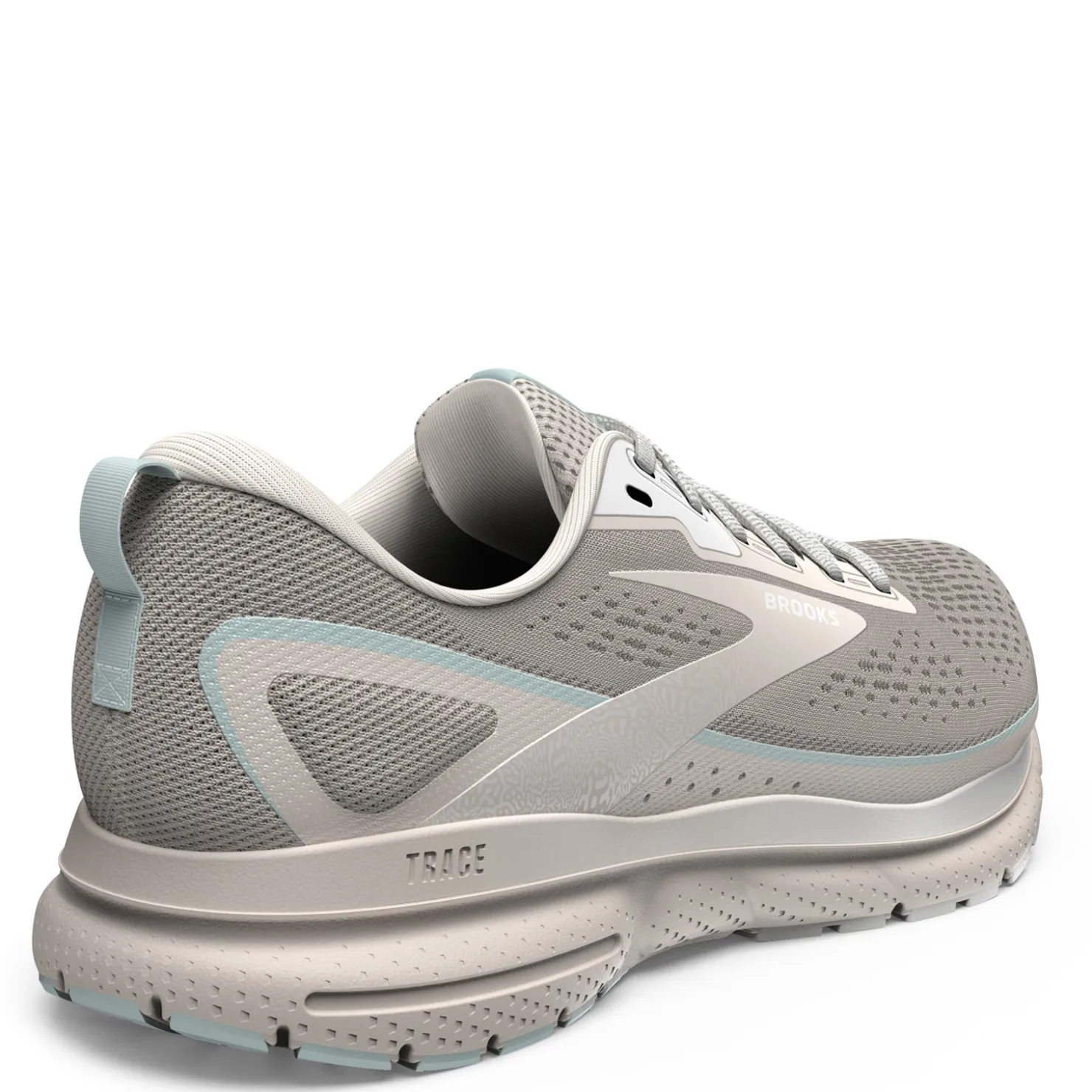 Running*Brooks Women's , Trace 3 Running Shoe Crystal Grey/Blue Glass/White