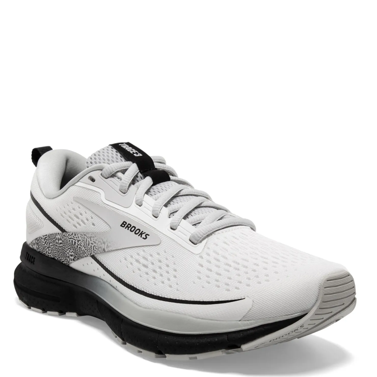Running*Brooks Women's , Trace 3 Running Shoe - Wide Width White/Oyster/Black