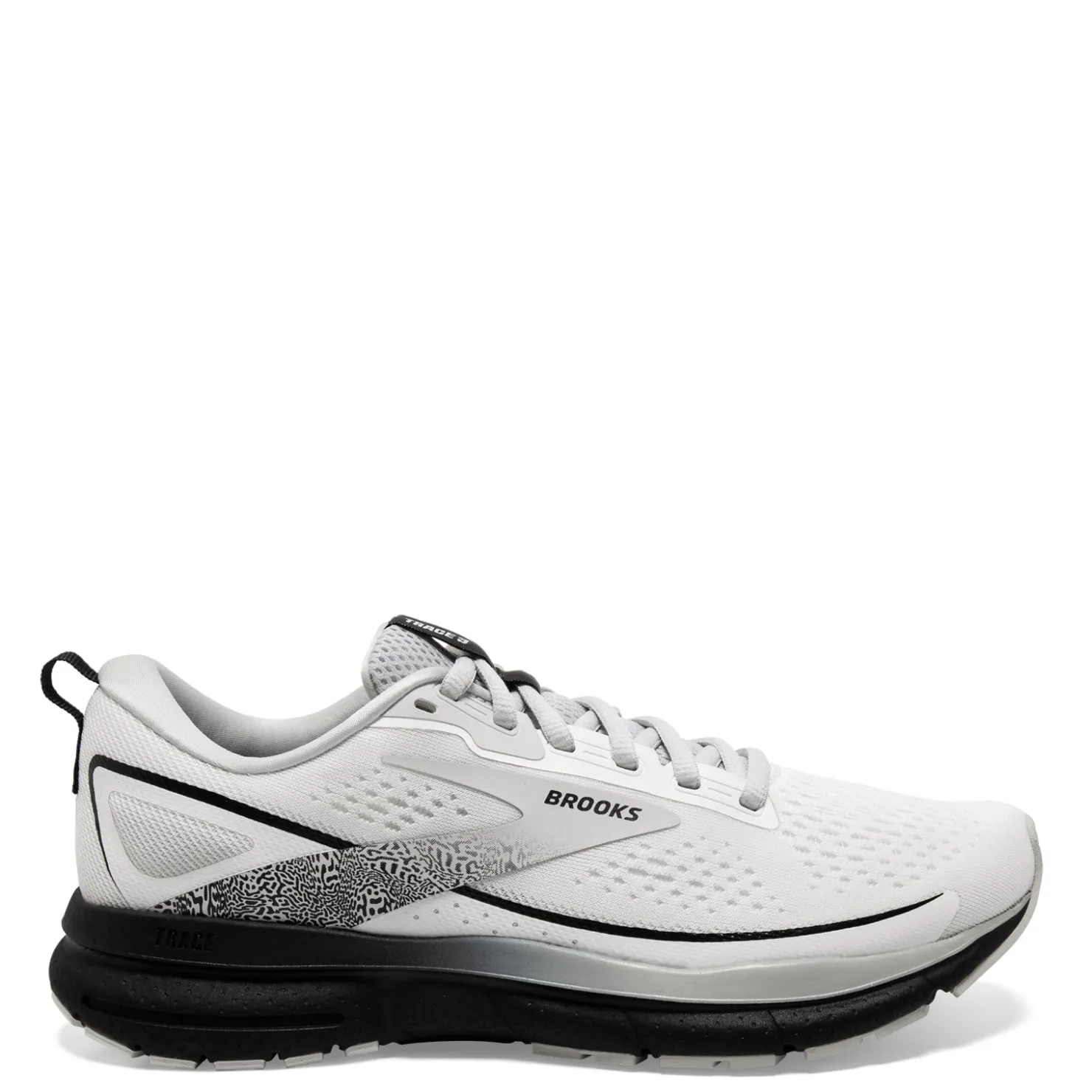 Running*Brooks Women's , Trace 3 Running Shoe - Wide Width White/Oyster/Black