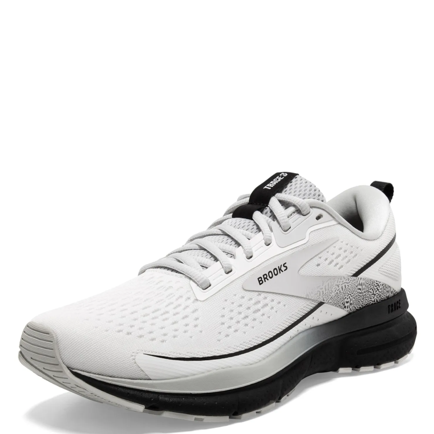 Running*Brooks Women's , Trace 3 Running Shoe - Wide Width White/Oyster/Black