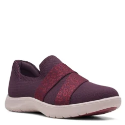 Walking*Clarks Women's , Adella Stride Slip-On Burgundy