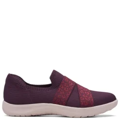 Walking*Clarks Women's , Adella Stride Slip-On Burgundy