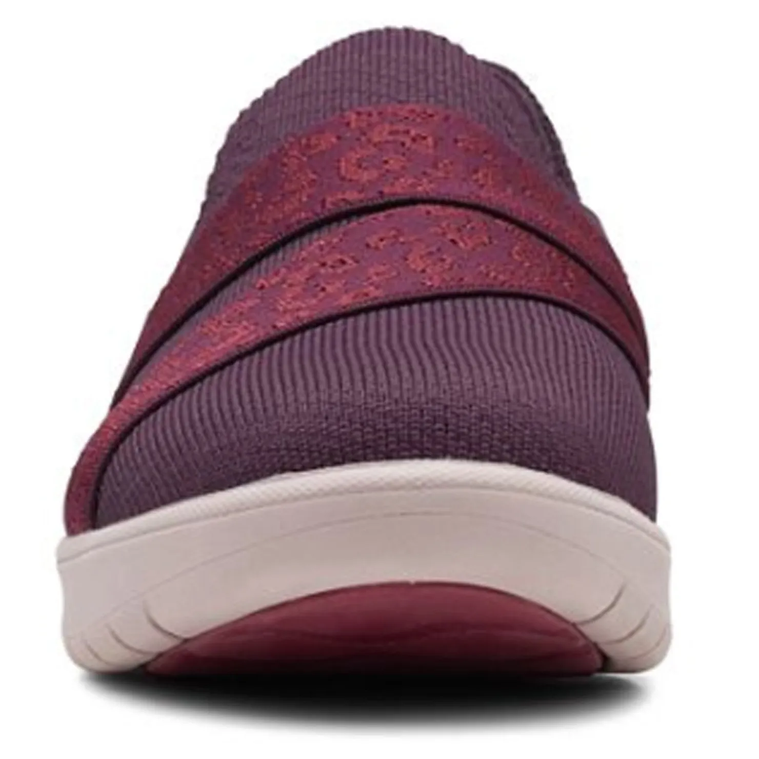 Walking*Clarks Women's , Adella Stride Slip-On Burgundy