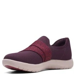 Walking*Clarks Women's , Adella Stride Slip-On Burgundy