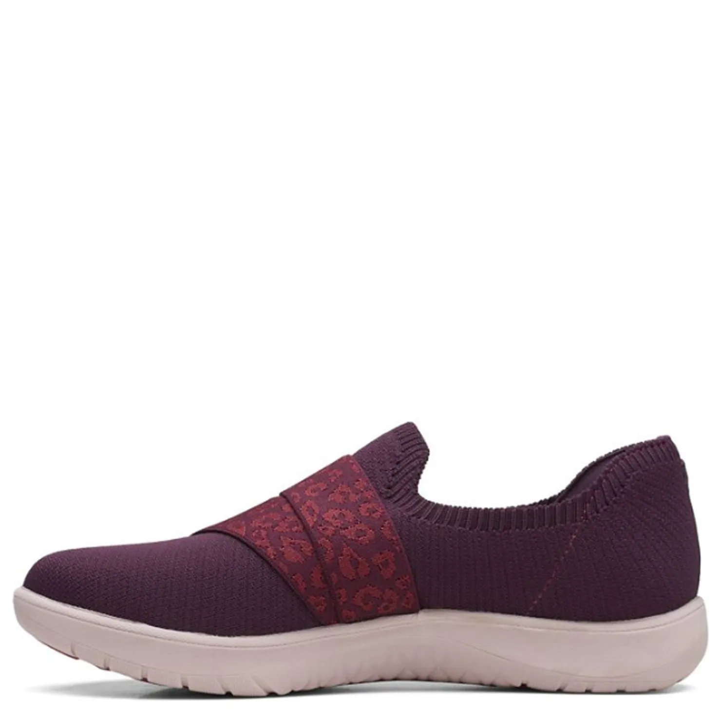 Walking*Clarks Women's , Adella Stride Slip-On Burgundy