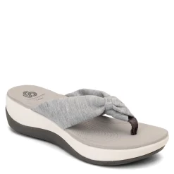 Flip Flops*Clarks Women's , Arla Glison Thong Sandals Heather Grey
