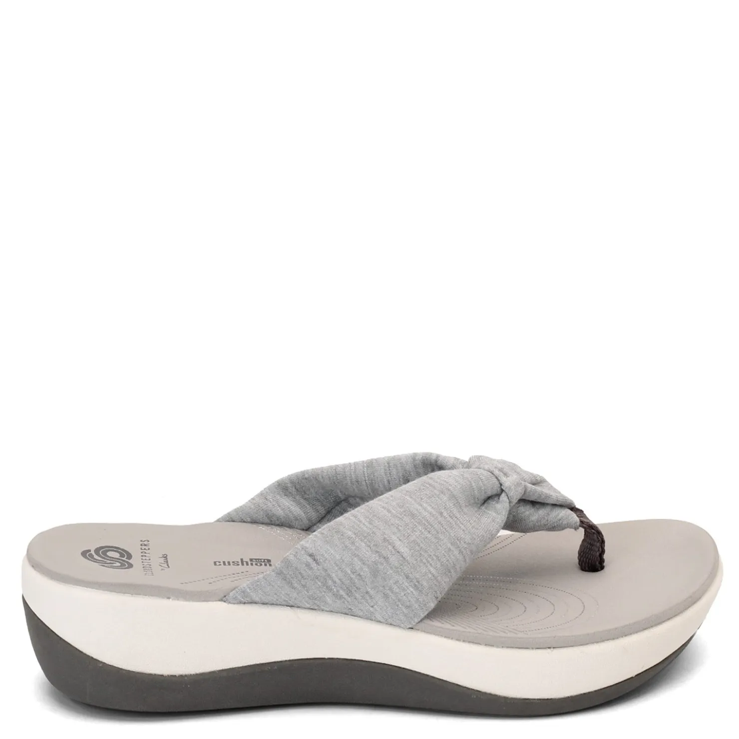 Flip Flops*Clarks Women's , Arla Glison Thong Sandals Heather Grey