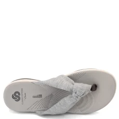 Flip Flops*Clarks Women's , Arla Glison Thong Sandals Heather Grey