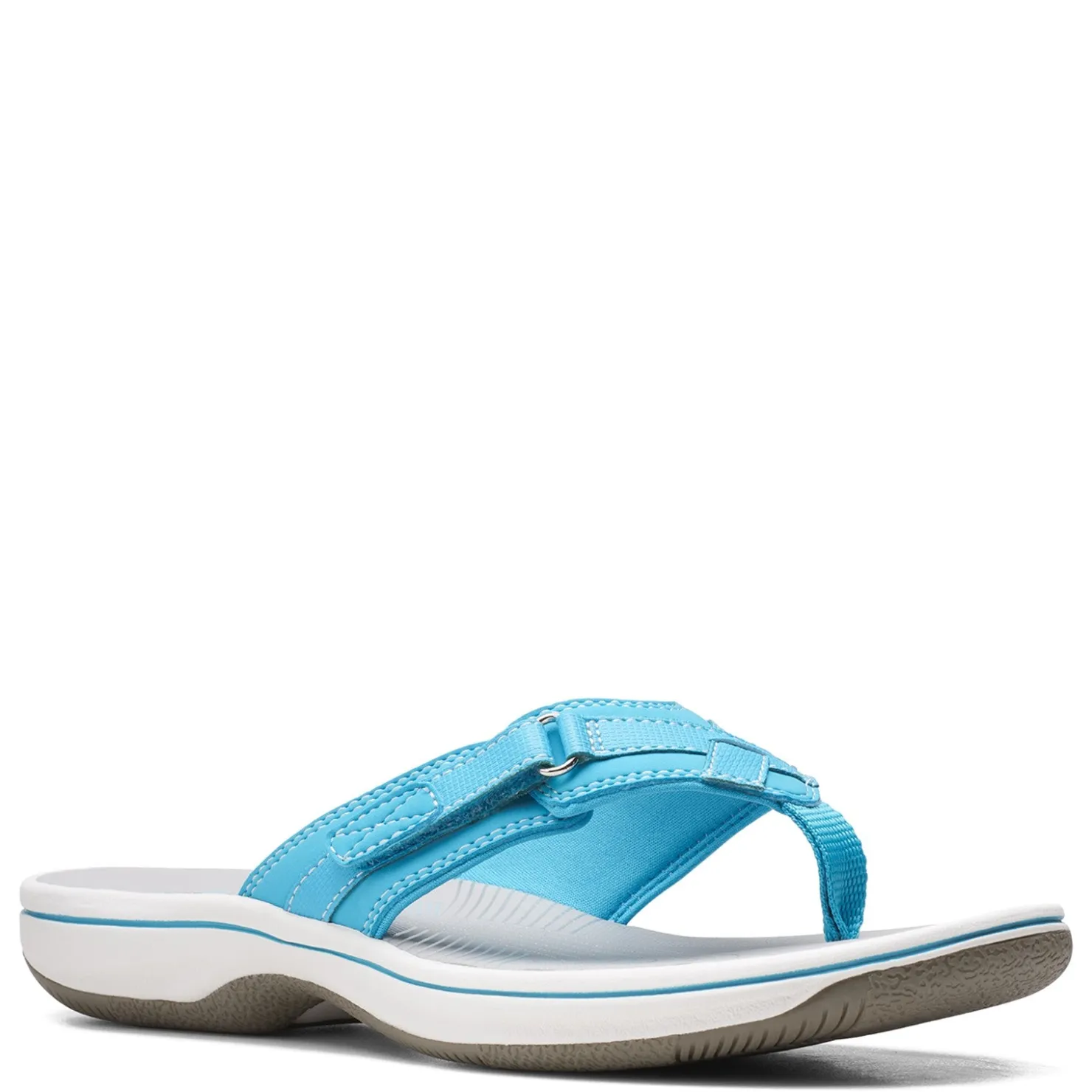 Flip Flops*Clarks Women's , Breeze Sea Sandal Aqua