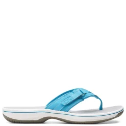 Flip Flops*Clarks Women's , Breeze Sea Sandal Aqua