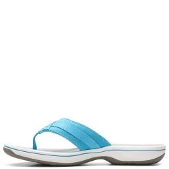 Flip Flops*Clarks Women's , Breeze Sea Sandal Aqua