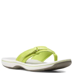 Flip Flops*Clarks Women's , Breeze Sea Sandal Lime