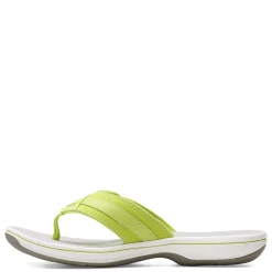 Flip Flops*Clarks Women's , Breeze Sea Sandal Lime