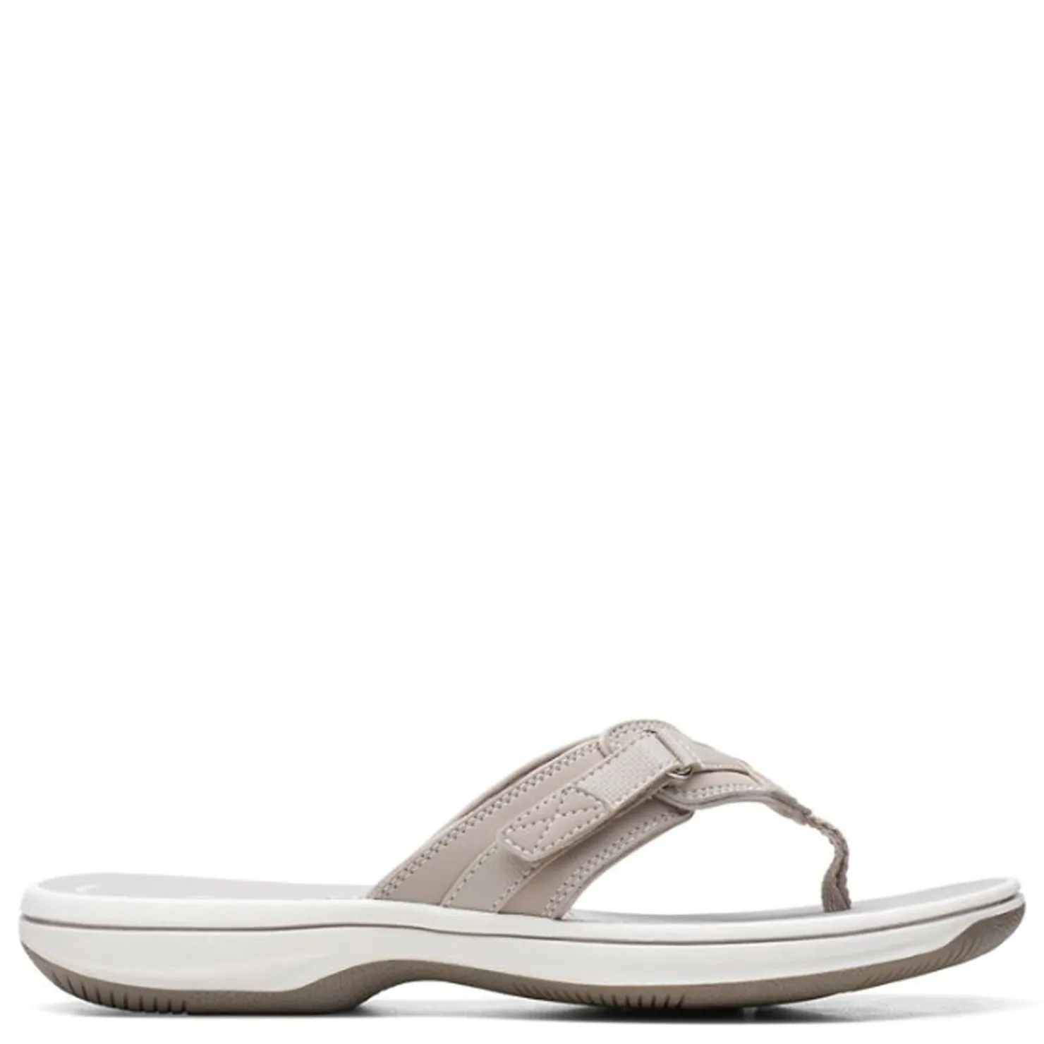 Flip Flops*Clarks Women's , Breeze Sea Sandal Taupe