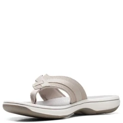 Flip Flops*Clarks Women's , Breeze Sea Sandal Taupe