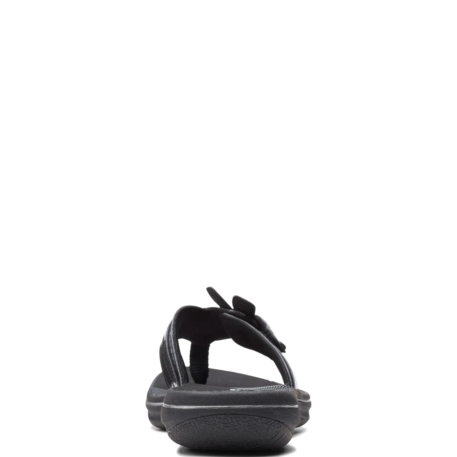 Flip Flops*Clarks Women's , Brinkley Flora Sandal Black Patent