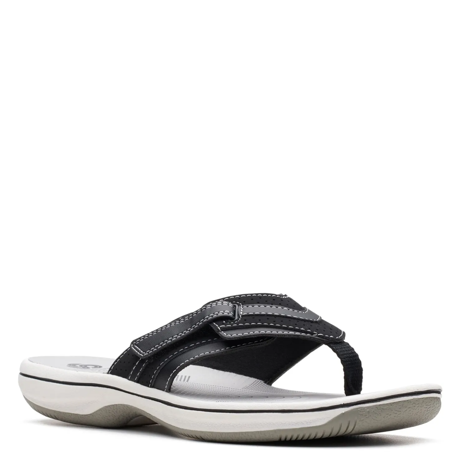 Flip Flops*Clarks Women's , Brinkley Keely Sandal Black
