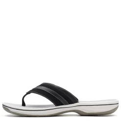 Flip Flops*Clarks Women's , Brinkley Keely Sandal Black