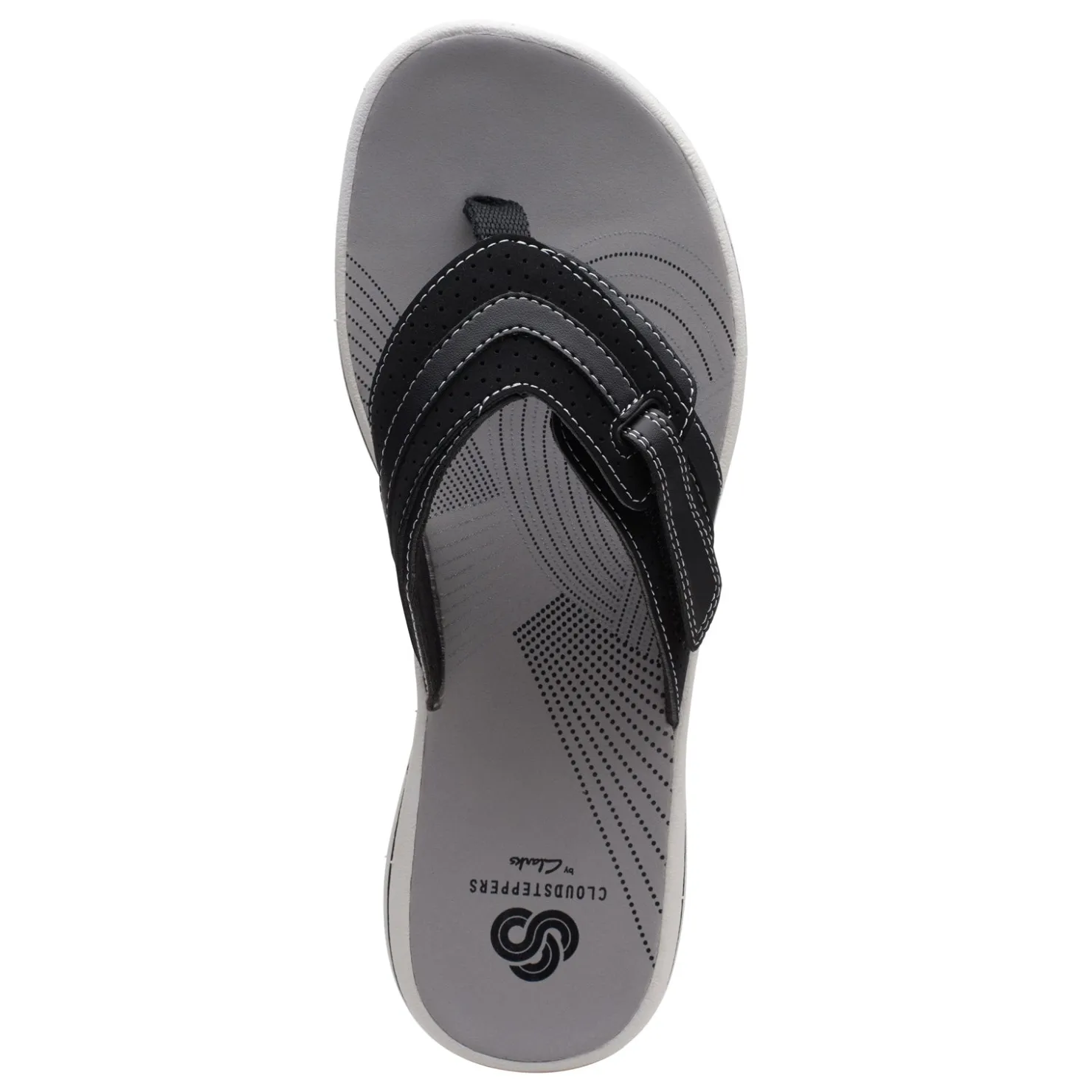 Flip Flops*Clarks Women's , Brinkley Keely Sandal Black