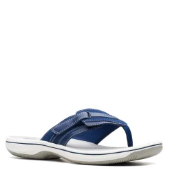 Flip Flops*Clarks Women's , Brinkley Keely Sandal Navy