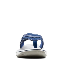 Flip Flops*Clarks Women's , Brinkley Keely Sandal Navy