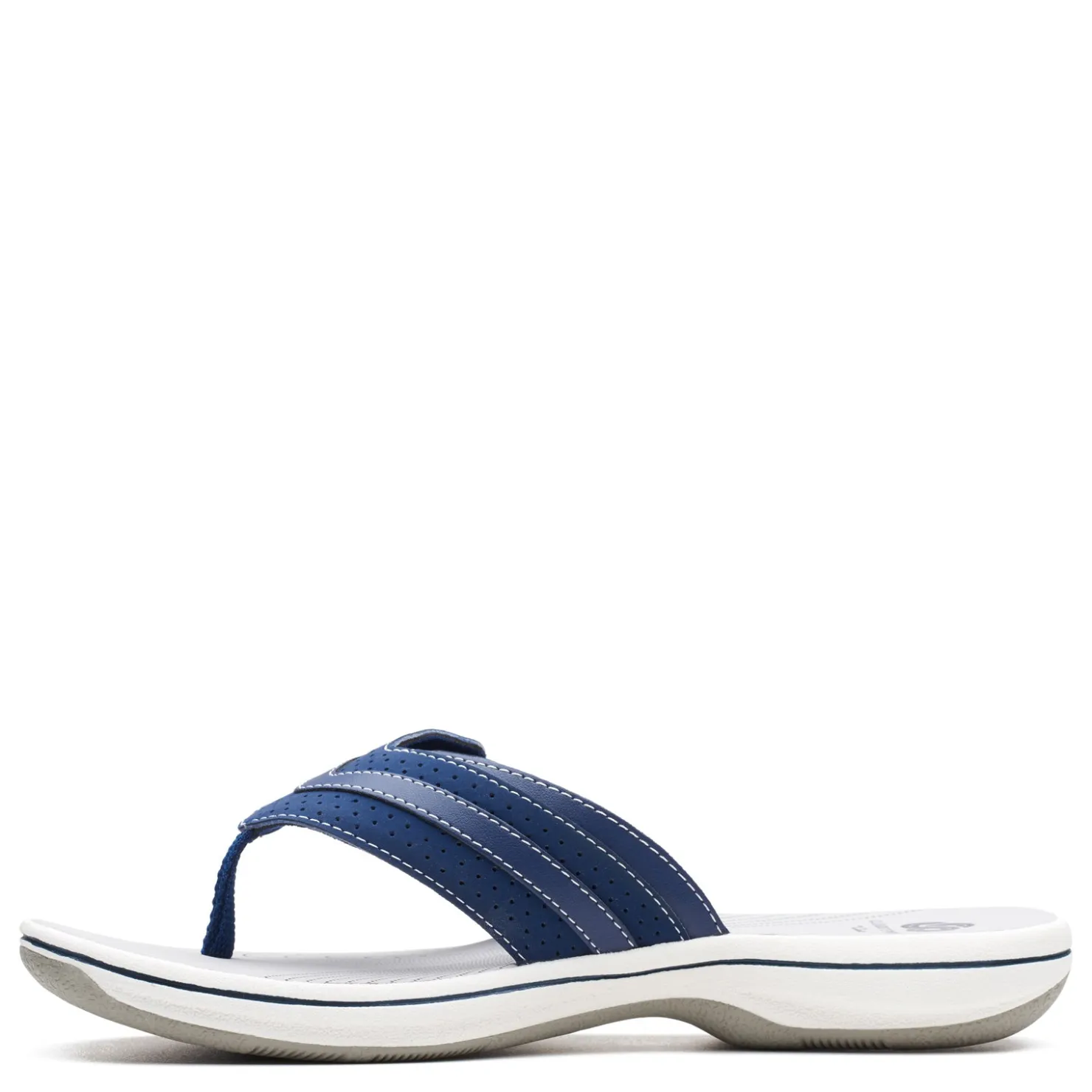 Flip Flops*Clarks Women's , Brinkley Keely Sandal Navy