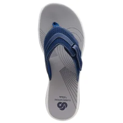 Flip Flops*Clarks Women's , Brinkley Keely Sandal Navy