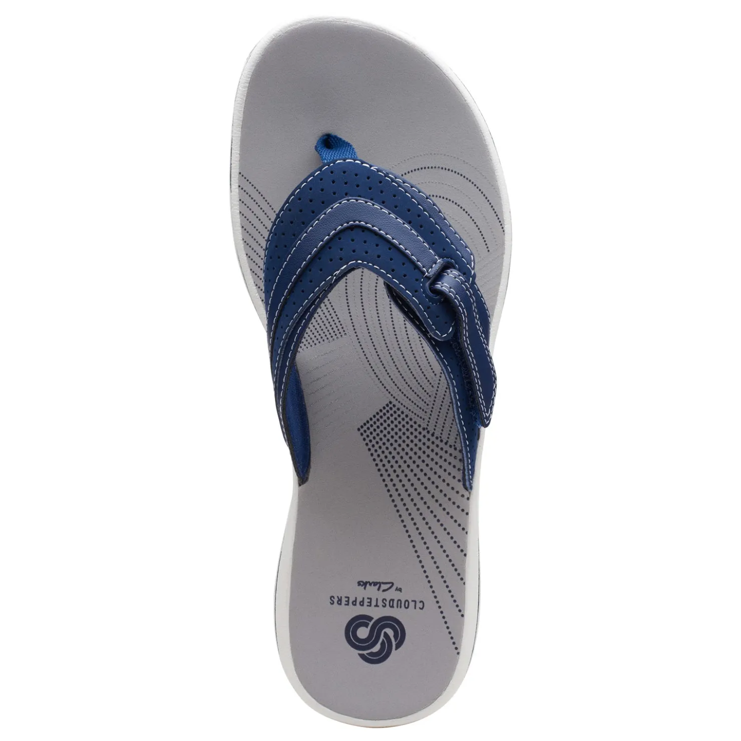 Flip Flops*Clarks Women's , Brinkley Keely Sandal Navy