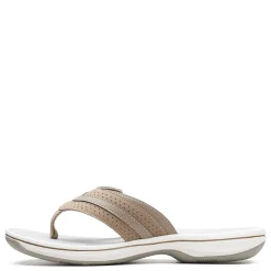 Footbed Sandals*Clarks Women's , Brinkley Keely Sandal Greystone