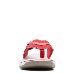 Flip Flops*Clarks Women's , Brinkley Keely Sandal Red