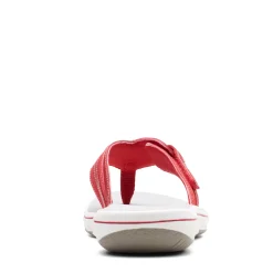 Flip Flops*Clarks Women's , Brinkley Keely Sandal Red