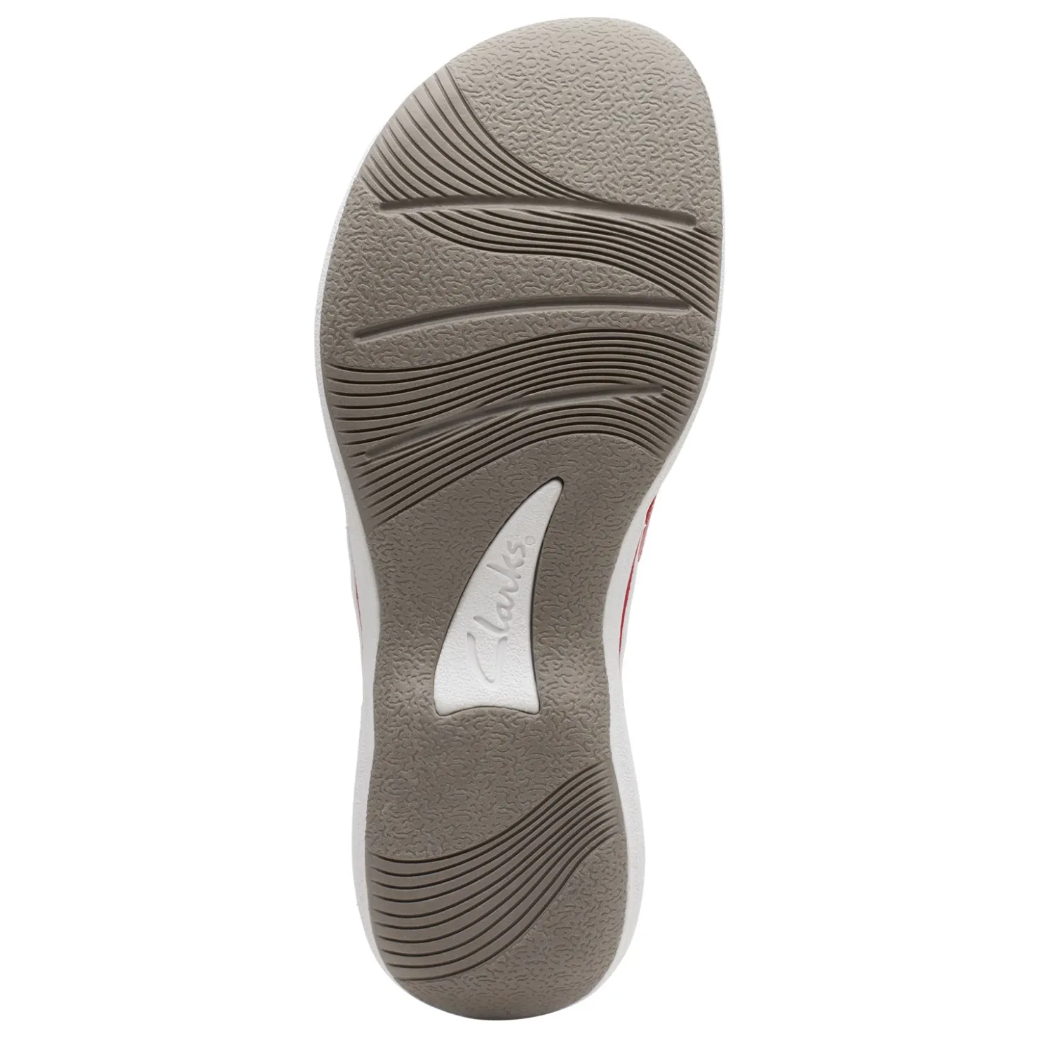 Flip Flops*Clarks Women's , Brinkley Keely Sandal Red