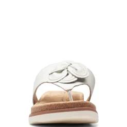 Footbed Sandals*Clarks Women's , Brynne Style Sandal White