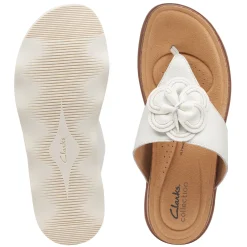 Footbed Sandals*Clarks Women's , Brynne Style Sandal White